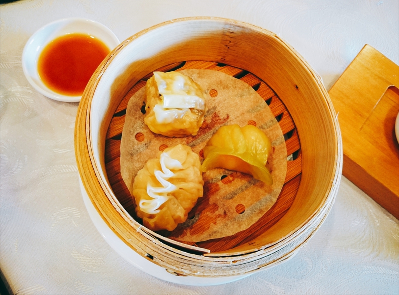 Dim Sum which was attached to sweet and sour pork