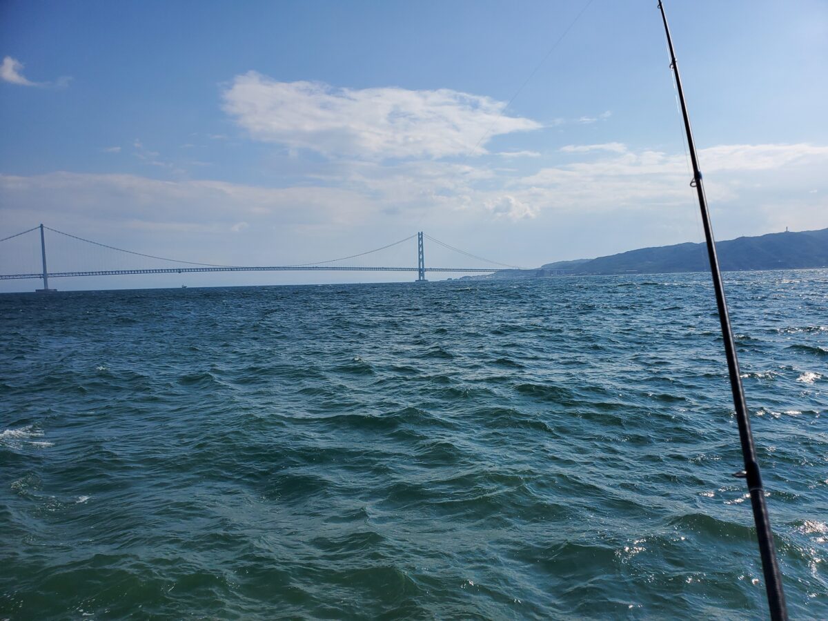 大潮で流れが速い時間帯だった