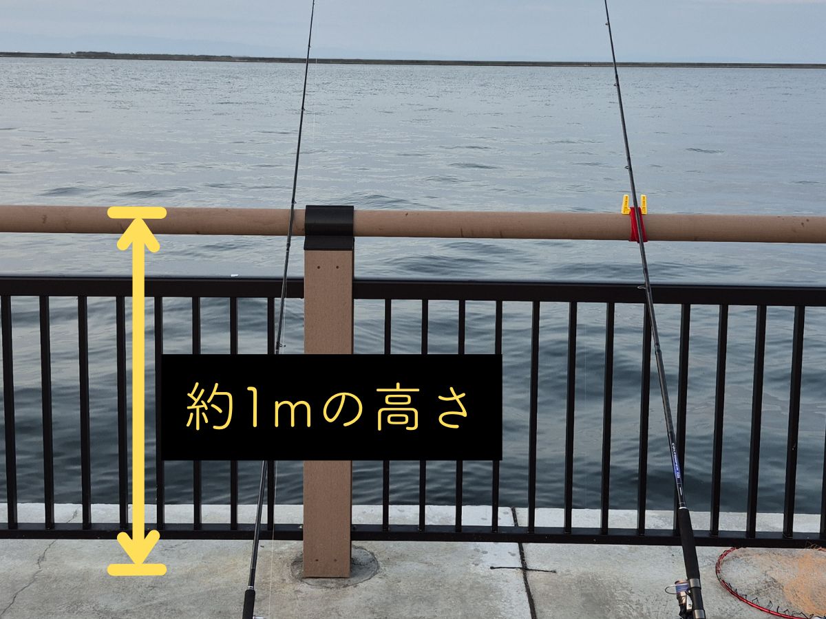 お子様に安心の柵1m