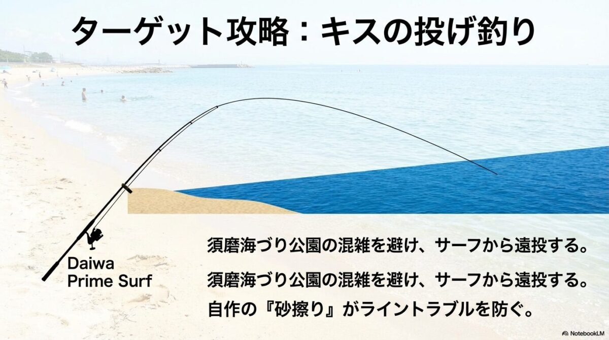 ターゲット攻略：キスの投げ釣り