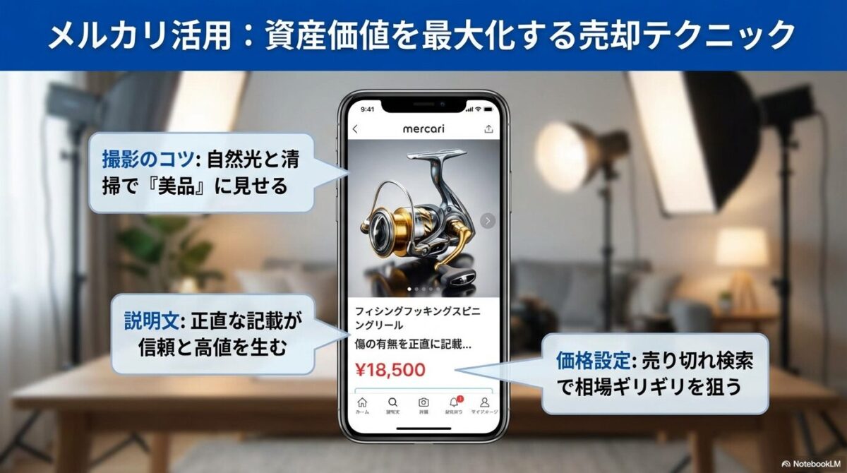 メルカリ活用：資産価値を最大化する売却テクニック