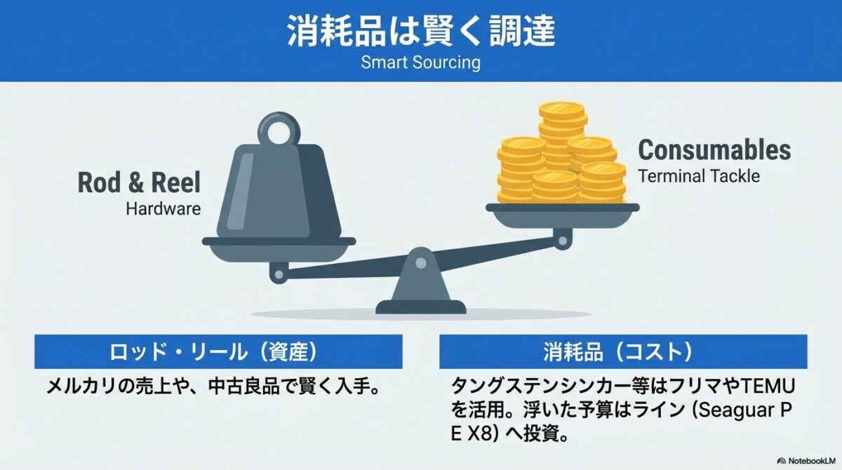消耗品は堅く調達