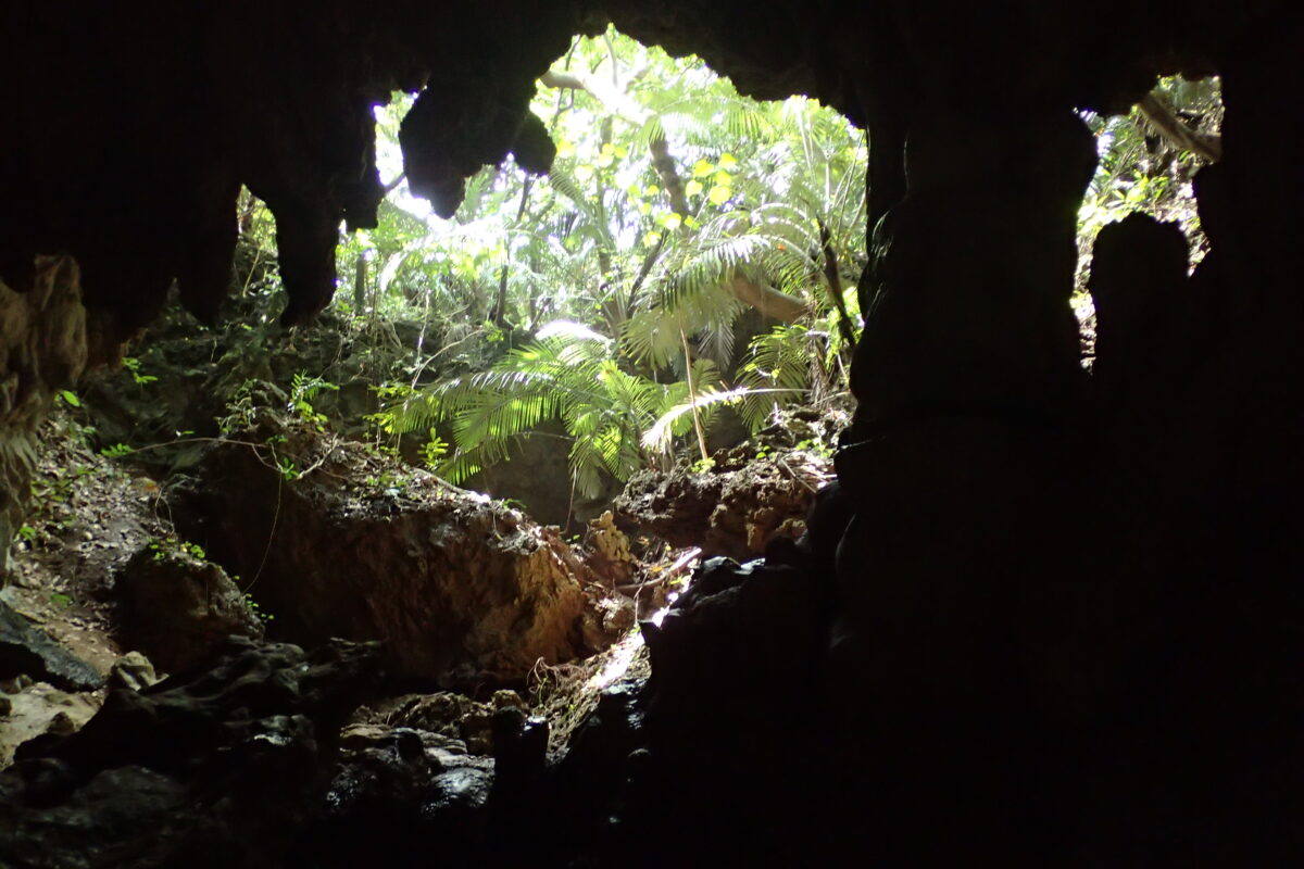 我が家のカメラで撮影した洞窟